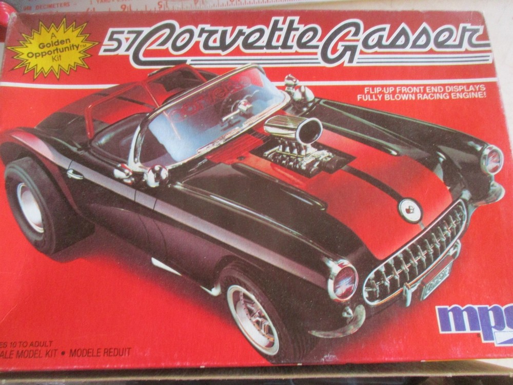 MPC 6355 Vintage ’57 Corvette GASSER🔥 1:25 1957 VETTE unbuilt More Listed