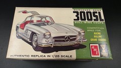 AMT MERCEDES BENZ 300SL GULL WING COUPE ORIGINAL 1965 ISSUE 1/25 COMPLETE M1