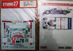 DECAL 1/24: S27DC453 1988 Matsuda Collection Porsche 962C $7/#8 WEC Series