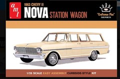 AMT 1202 1963 CHEVY II NOVA STATION WAGON CRAFTSMAN PLUS SERIES kit 1:25 McM Fs