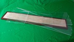 27 x 5 x 10 Acrylic Display Case for Trucks Ocean Liner Cruise Ships wooden base