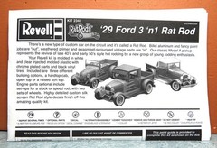 1/25 REVELL ’29 FORD 3 ‘N 1 RAT ROD # 2348 (INSTRUCTIONS ONLY)