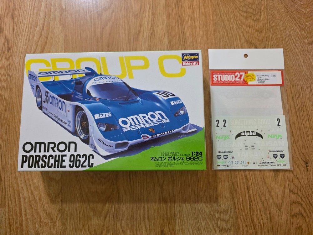 1/24th Hasegawa Porsche 962C Omron/Taisan JSPC’90