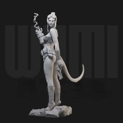 1/24 Scale Resin Figure Model Kit Female Devil Unassembled, Unpainted Model Kit