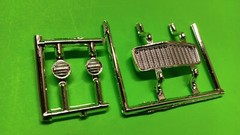 1970’s Chevy Vega 1/25 Chrome Grille Grill Head Lights Lamps MPC Model Car Parts