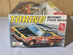 RARE Vintage 1/25 AMT TORINO NATIONAL STOCK RACER T391 NOS COMPLETE 1970s NICE!