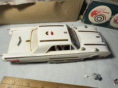 Vintage AMT 1961 Plastic Model Styline Kit Ford Thunderbird T-Bird Built Custom