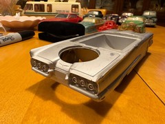 1960 Ford Thunderbird Conv Cast Metal Dealer Promo Cigarette Holder Model Car
