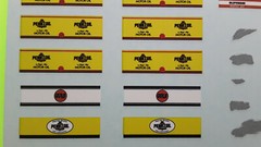 Tip Top Shop #2 DECAL ONLY 1/25 Waterslide Sheet Diorama Dart Board Shop Signs