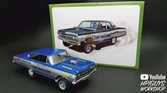 AMT 1/24 1965 Chevy Chevelle AWB Time Machine Plastic Model AMT1302