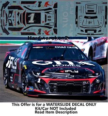 NASCAR DECAL # 1 iFLY INDOOR SKYDIVING – ONX 2022 CAMARO ROSS CHASTAIN 1/24