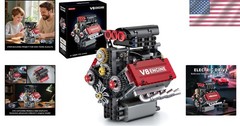 STEM Mini V8 Engine Kit with Battery & Motor
