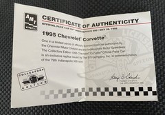 1995 Chevrolet Corvette Official Indy Pace Car Dealer Promo Model Car AMT ERTL