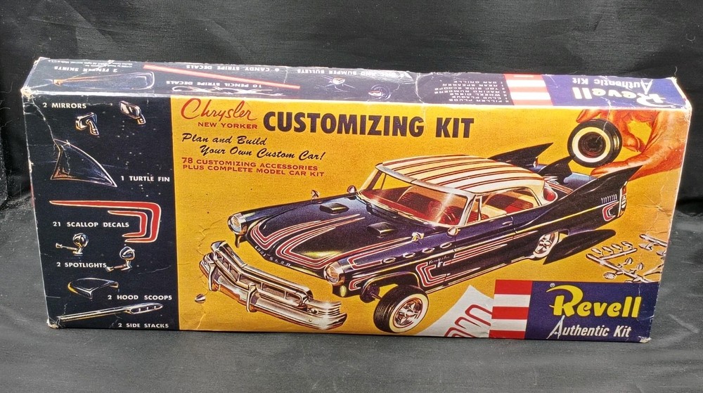 Revell Chrysler New Yorker Model Customizing Kit #H-1231 w/Decals Open Box #1