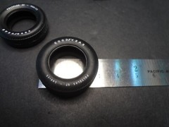 1:25 scale pad printed GOODYEAR Good Year Polyglas GT Tires 2X Front + 2X Rear