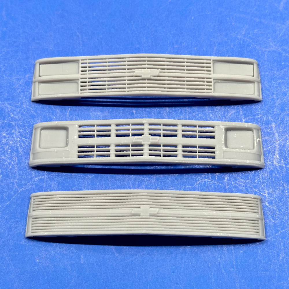 OBS Custom Grille for Silverado Dually Kits – Bar, Working Truck, Phantom 1/25