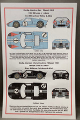1/32 Starfighter Decals 3010 Ford GT Mk II LeMans 1966 Pt.1