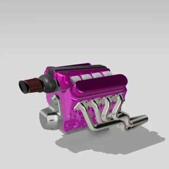 1:25-1:24 Scale Resin Billet Show Car Motor LSX Engine Kit