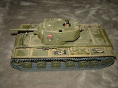 Built Short Barrel Tank with Driver 8 inches long Well Built & Painted Ex Cond