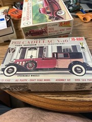 4 Johan 1/25 Kits 31 Cady, 35 Mercedes, 31 Teddy Fleetwood, Chrysler Turbine Car
