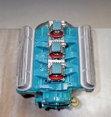 1/8 scale tri-power Pontiac engine Monogram Revell big deuce Rat Hot Street Rod