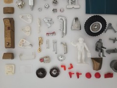 Vintage Assortment of Model Junkyard Parts & Vintage Directions
