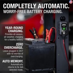 NOCO GENIUS1: 1A 6V/12V Smart Battery Charger ? Automatic Maintainer, Trickle
