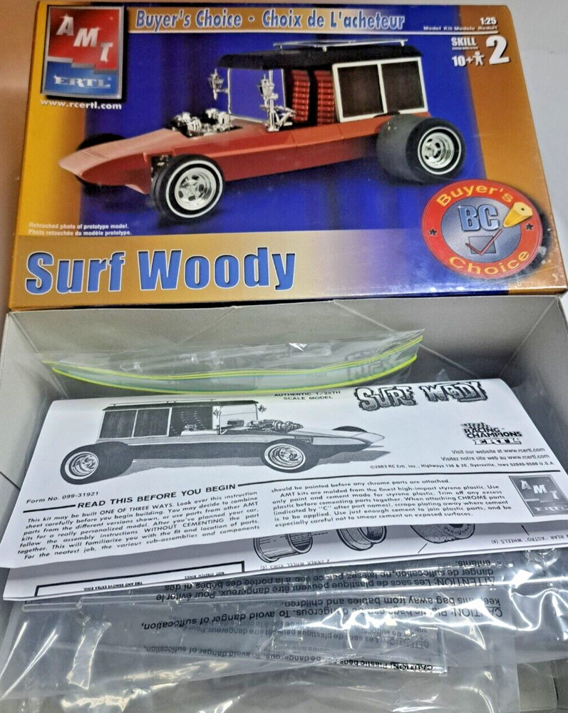 AMT 1/25 Surf Woody George Barris Hearse Rod BC Buyer’s Choice Sealed Inside