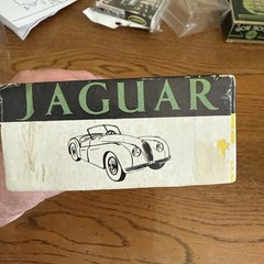 Vintage 1950s Premier Products Co Jaguar XK120 Model Car Kit BOX ONLY FREE SHIP