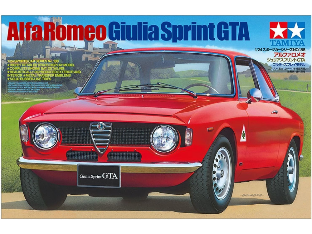 Tamiya 1/24 Alfa Romeo Giulia Sprint GTA Model Kit No.188 Special Edition 24188