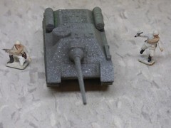 MIR / Roco Minitank Compatible WWII Russian SU-100 & Airfix Soldiers Lot#7389B©