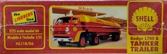 Shell Dodge 1700 & Tanker Trailer Lindberg 1:25 NEW FACTORY SEALED *US Seller*