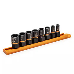 Bolt Biter 1/4 In. and 3/8 In. Drive Sae/Metric Impact Extraction Socket Set (8-