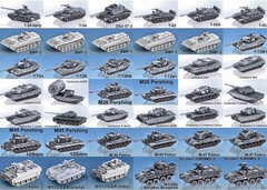 3D printed Military vehicles Tank models 100’s to Choose from in all scales (P2)