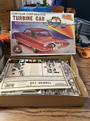 4 Johan 1/25 Kits 31 Cady, 35 Mercedes, 31 Teddy Fleetwood, Chrysler Turbine Car