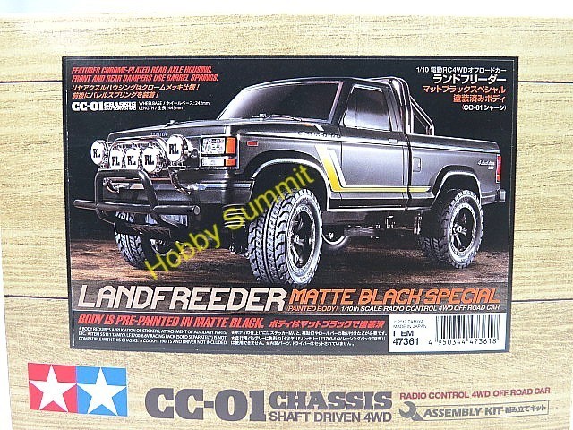 Tamiya 1/10 R/C 4WD MATTE BLACK LANDFREEDER Truck CC-01 Chassis Off-Road 47361