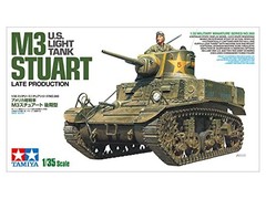 Tamiya 1/35 M3 Stuart Light Tank Late Type Military Plastic Model Kit 35360
