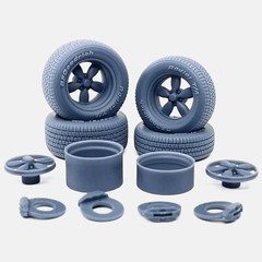 1/24 Resin 15 inch Daisy Wheels, BFGoodrich Radial T/A Tires, and Brake Set