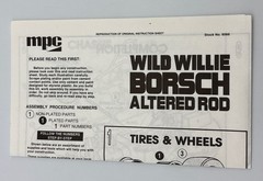 MPC, Wild Willie Borsch, Winged Express, Altered Rod, 6066, Model Kit, Open Box.