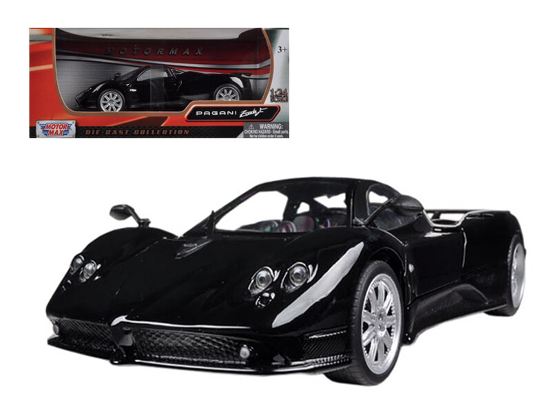 Motormax 73369BK Pagani Zonda F Black 1/24 Diecast Car Model