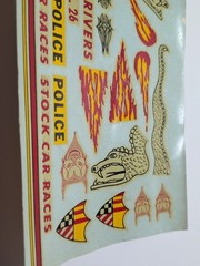 ✨VINTAGE ✨ Hubley | No. 154-156K | 1:24 #13 Thrill Drivers Decals – NOS
