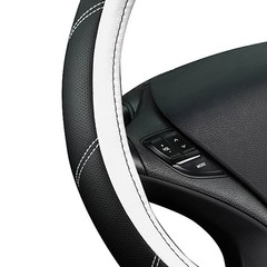 Car Pass Line Rider Microfiber Leather Sporty Steering Wheel Cover Universal