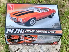 Vintage Used Toy 1970 1/2 Chevy Camaro Z/28 OPEN BOX 1:25 AMT Model Rare 2009