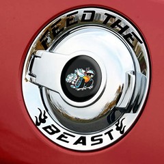 for Dodge Challenger Accessories-Gas Tank Door Cover Overlay For Unique Style