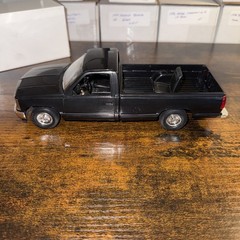 1988 Silverado C 1500 Saber Black 125 Scale Model Car