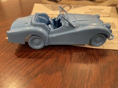 The Lindberg Line~TR3 Racer~Kit No 6240:75~Blue-Rubber Band Powered