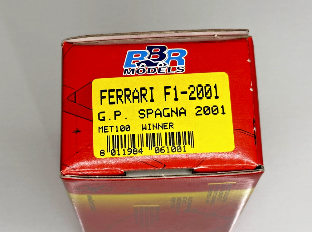 Ferrari F1-2001 Spagna 2001 Winner 1/43 BBR; MET100 – not tameo/provence