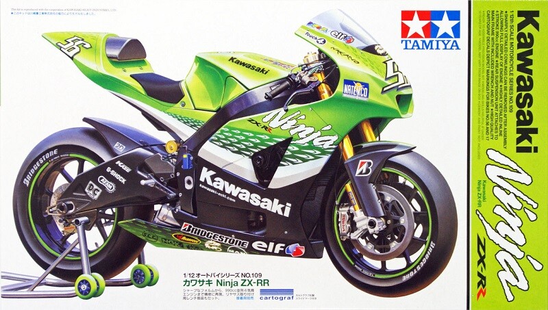 Tamiya 14109 1/12 Scale Model Kit Kawasaki Ninja ZX-RR ’06 Nakano/De Puniet