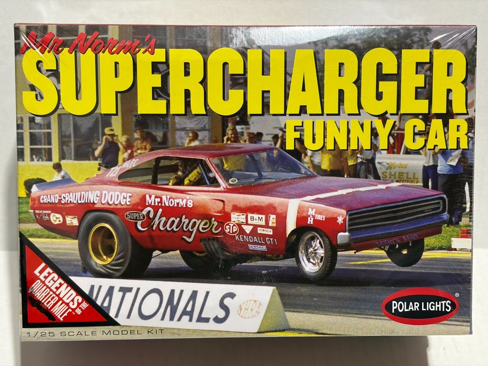 MR. NORM’S 1969 SUPER CHARGER FUNNY CAR GRAND SPAULDING DODGE 1:25 POLAR LIGHTS