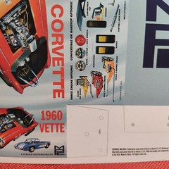 Collectible Mini Box 1960 Chevy Corvette 1:25 Scale Model Car Part MPC